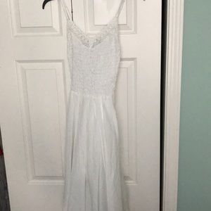 White flowy dress